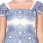 Santorini Schiffli Embroidery Dress